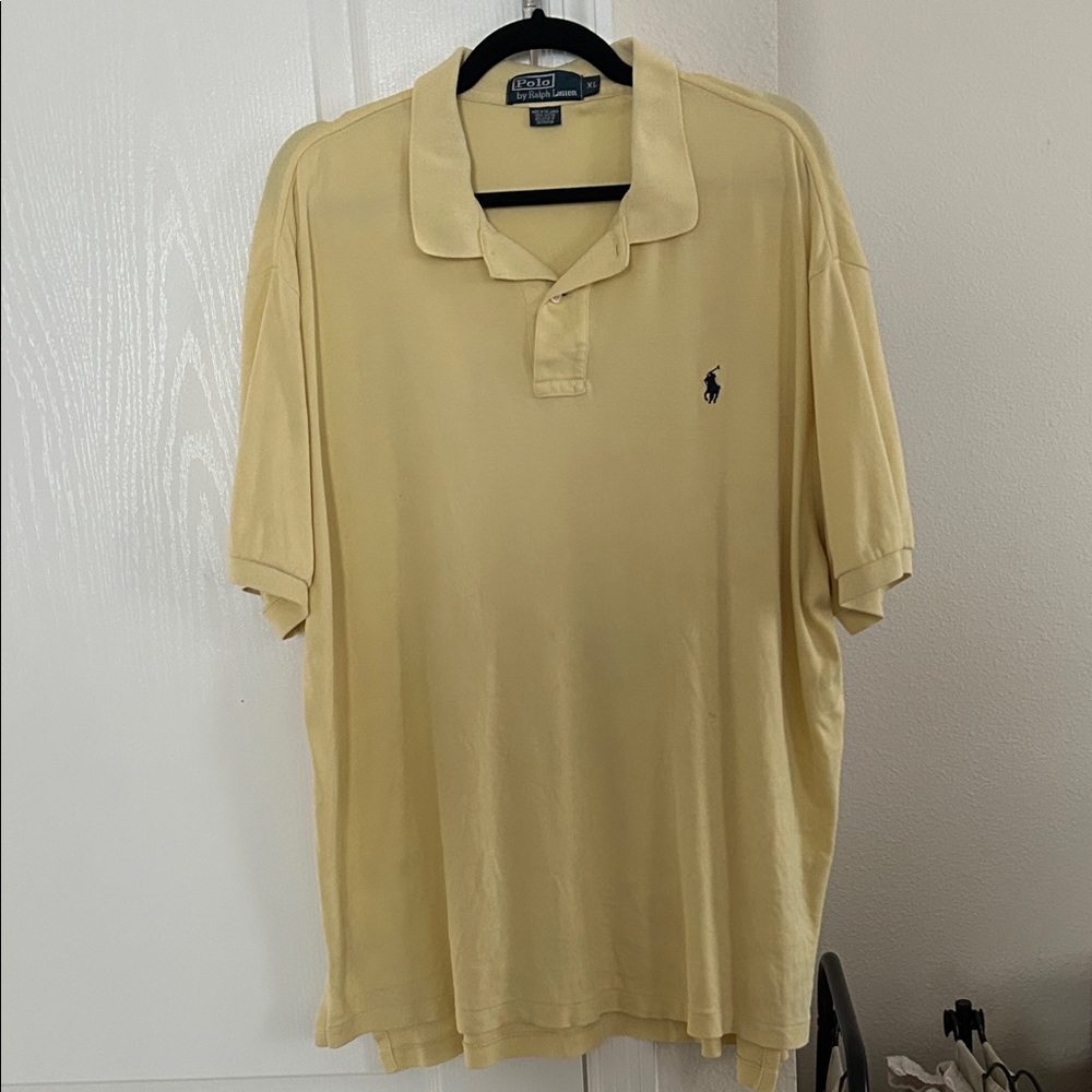 Polo Ralph Lauren Yellow Short Sleeve Polo Shirt XL